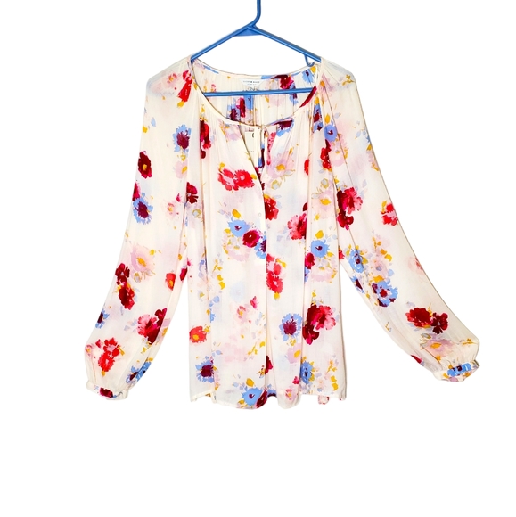 Lucky Brand Tops - LuckyBrand Floral Print Peasant/Boho Flowy Blouse NWT